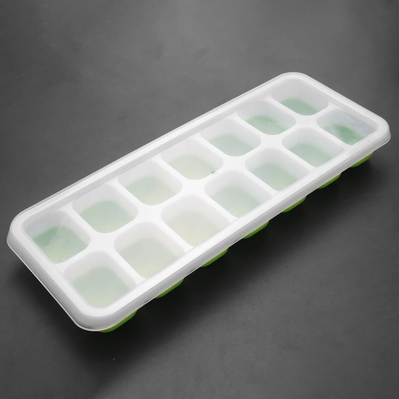 

Ice-Cube Mould, Pack Of 10, With Lid, Silicone, Easy To Demould,140 Ice-Cube Trays, Whisky, Cocktails, Freezer, Drinks