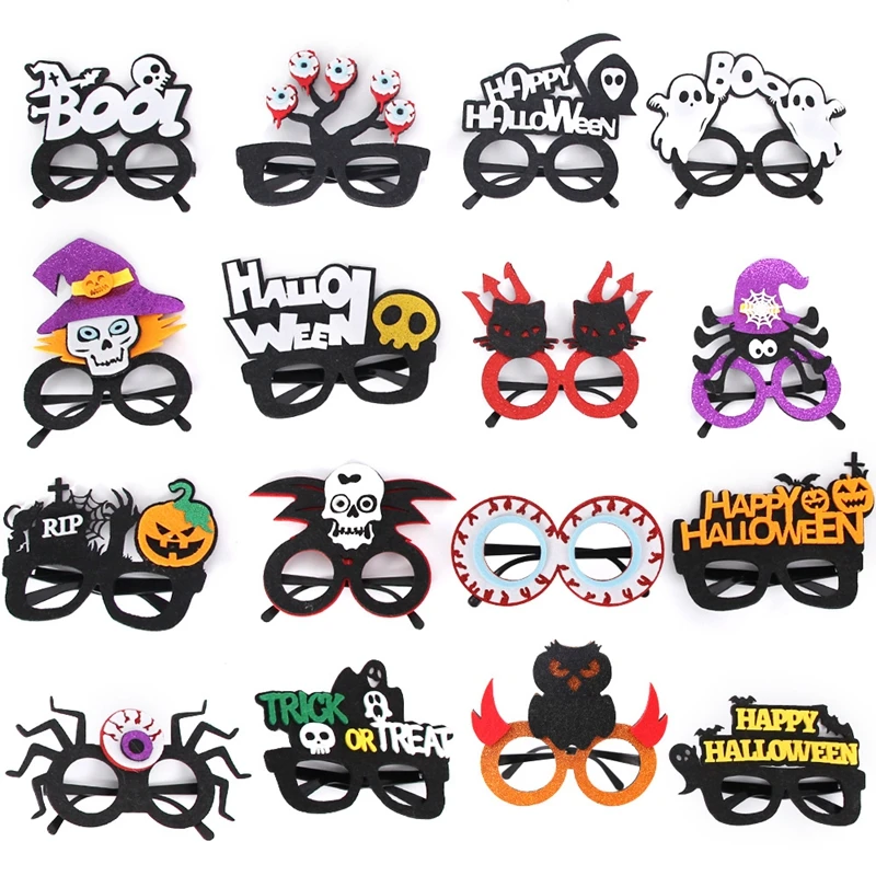 2022 Halloween Decor Horror Props Scary Glasses Funny Glasses Ghost Festival Party Supplies Skull Spider Glasses Horror Props