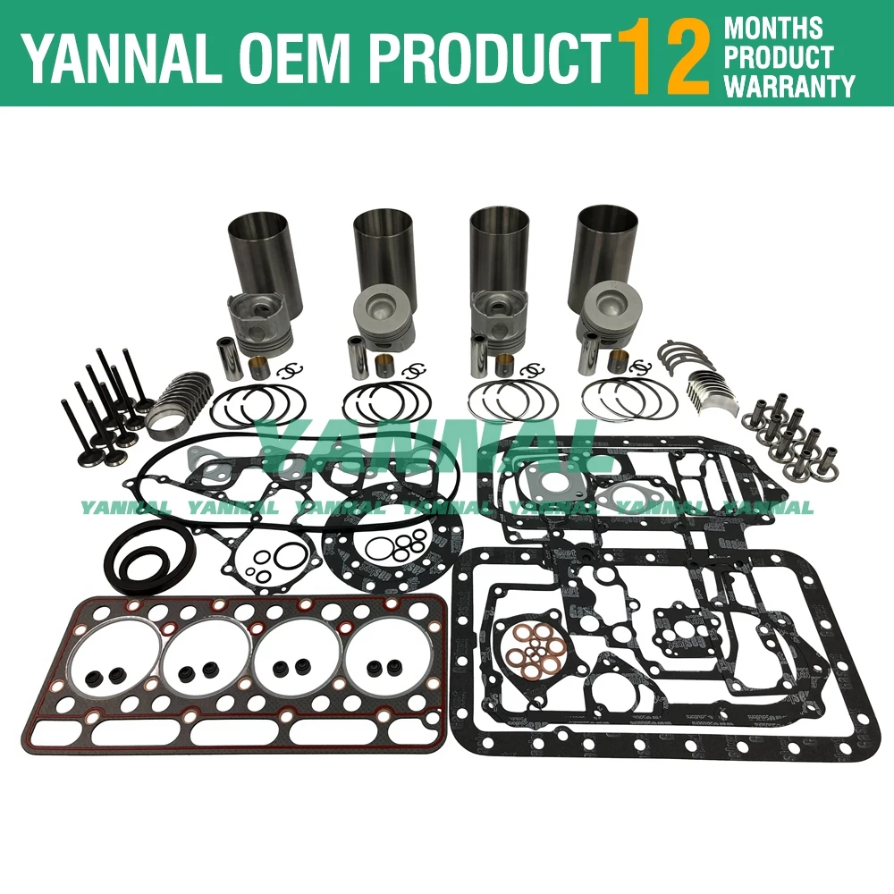 Для Kubota V1902 комплект для капитального ремонта двигателя Bobcat 784 231 331 THOMAS T133 часть