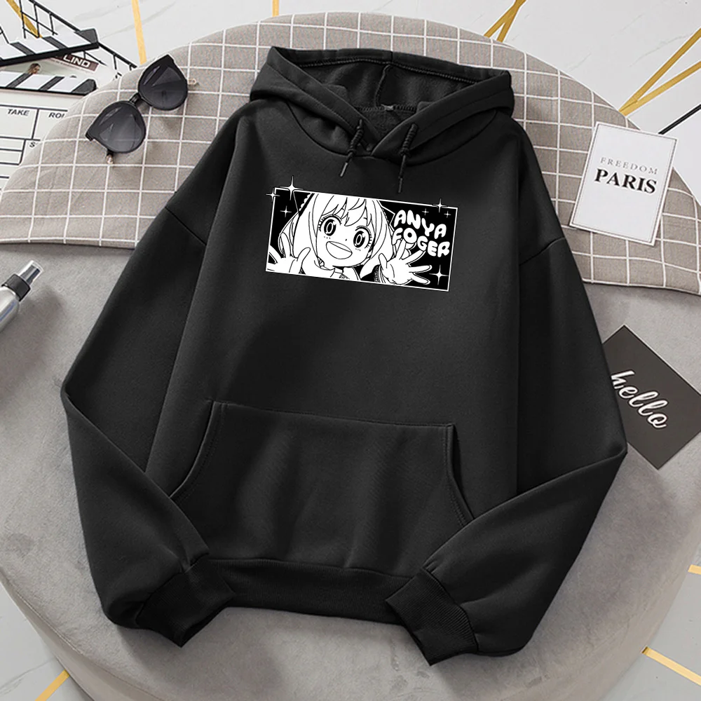 

spy x family hoodies women harajuku gothic hoddies female vintage pulls