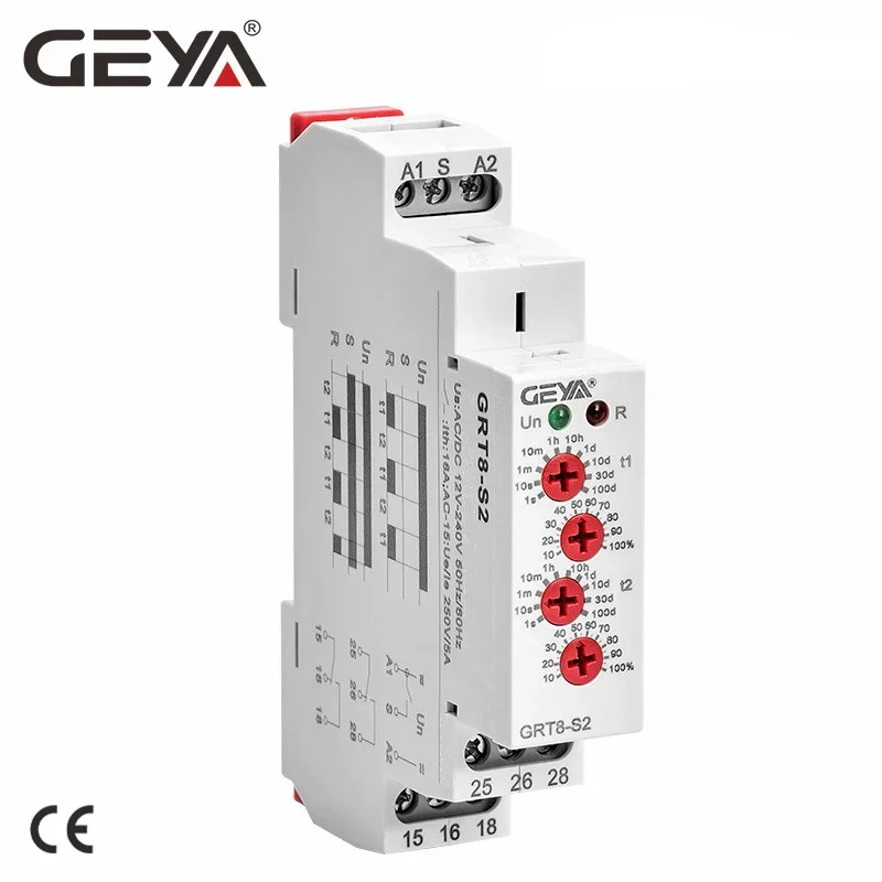 

Реле времени GEYA GRT8-S Asymmetric Cycler 0,1с-100дн