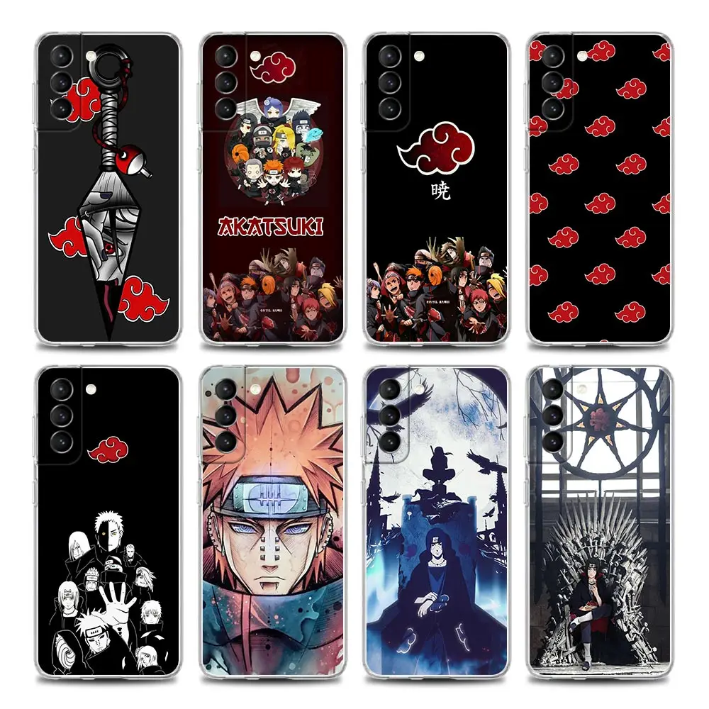 

Anime Naruto Akatsuki Itachi Uchiha Pain Clear Samsung Case for S9 S10 4G S10e S20 S21 Plus Ultra FE 5G M51 M31 M21 Soft Silicon