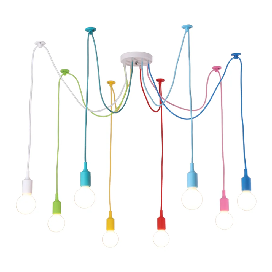 

Современный красочный подвесной светильник LukLoy, комплект подвессветильник светильников для украшения гостиной, общего пользования, фойе, ...