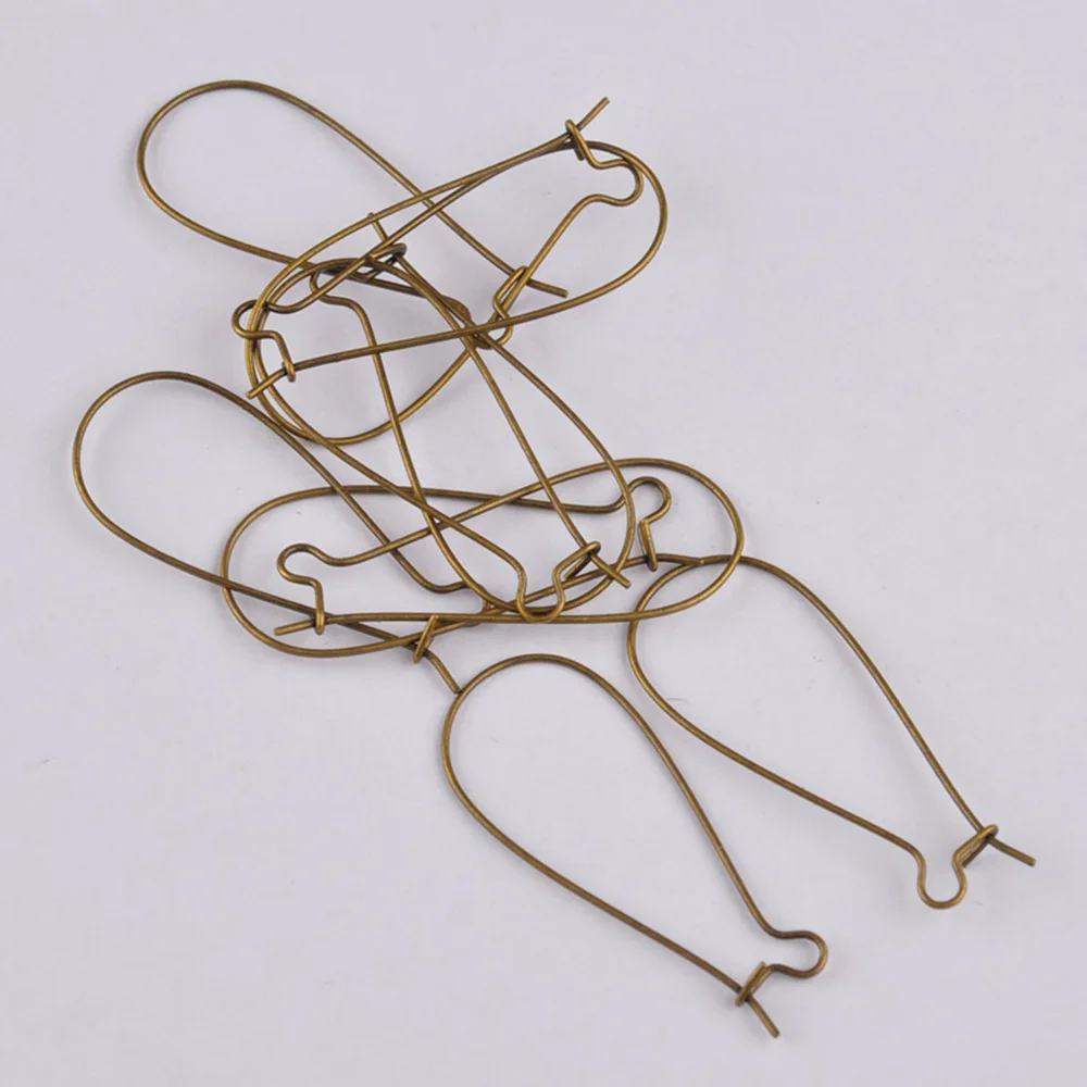 1000piece 38mm Antique Bronze U Shaped Earring Hook Findings Jewelry Making Supplies