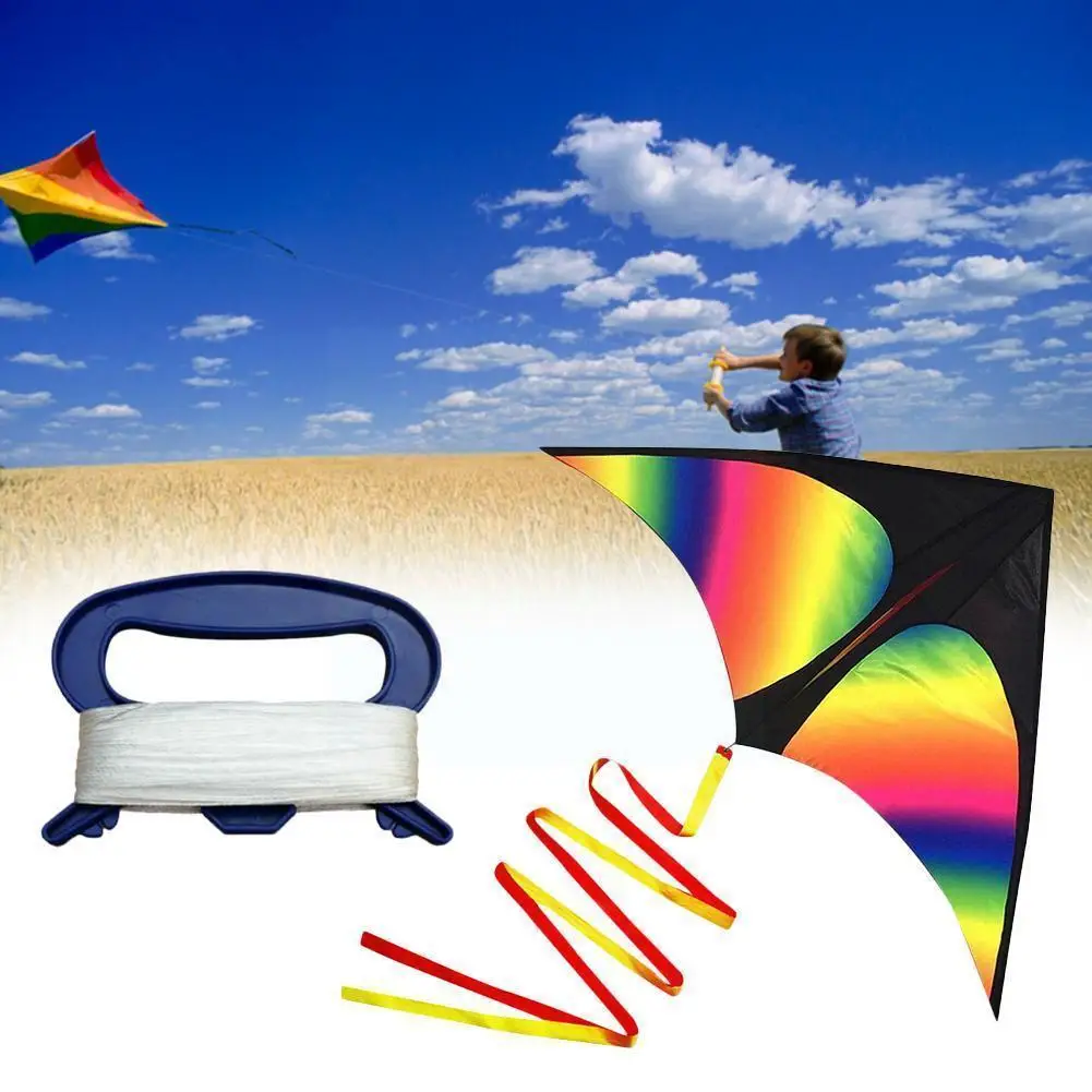 

Воздушный змей Rainbow M4c9, большой кайт для серфинга с детьми, забавные спортивные игрушки с хвостом, летающие воздушные змей, для улицы