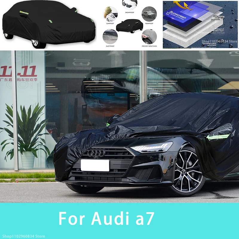 

For Audi a7 Outdoor Protection Full Car Covers Snow Cover Sunshade Waterproof Dustproof Exterior Car accessories