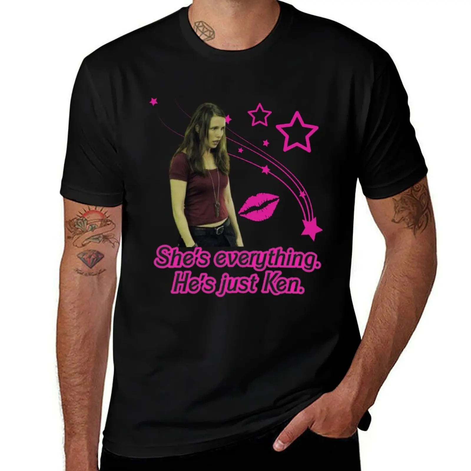 Фото Футболка AMANDA SAW STARS DESIGN, свободная повседневная футболка большого размера №1