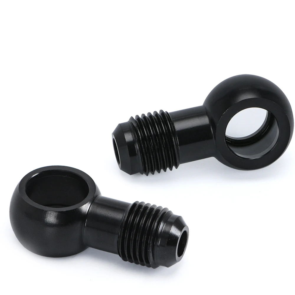 Алюминиевый переходной болт банджо AN6 AN-6 -6 и до 12 5 мм тормозной фитинг черный