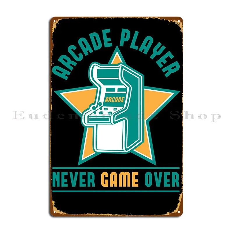 Аркадный проигрыватель Oldschool фотография железа гаража Настенная роспись оловянный знак плакат