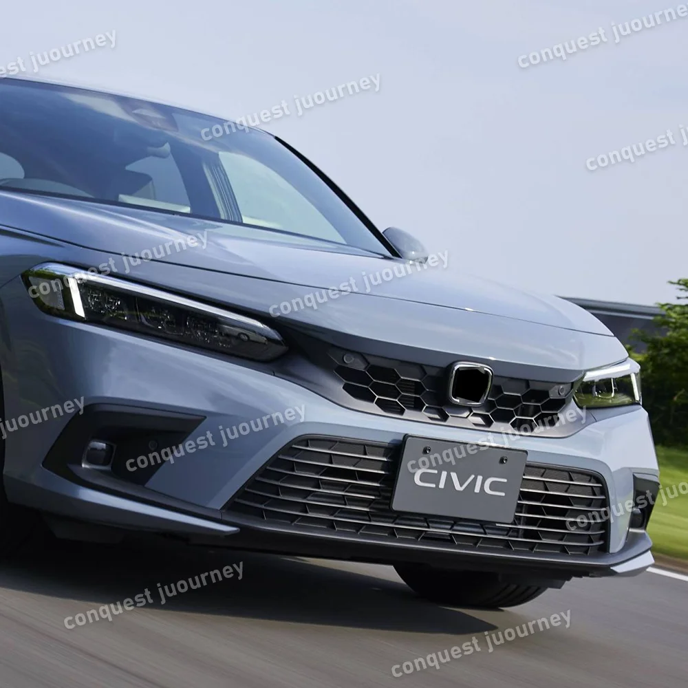 Фото Тип R/SI Передняя решетка для Honda Civic Hatchback 2022+ Краска для выпечки Спортивный комплект кузова Airintake Mesh Honda Аксессуары Обновление автомобиля №4