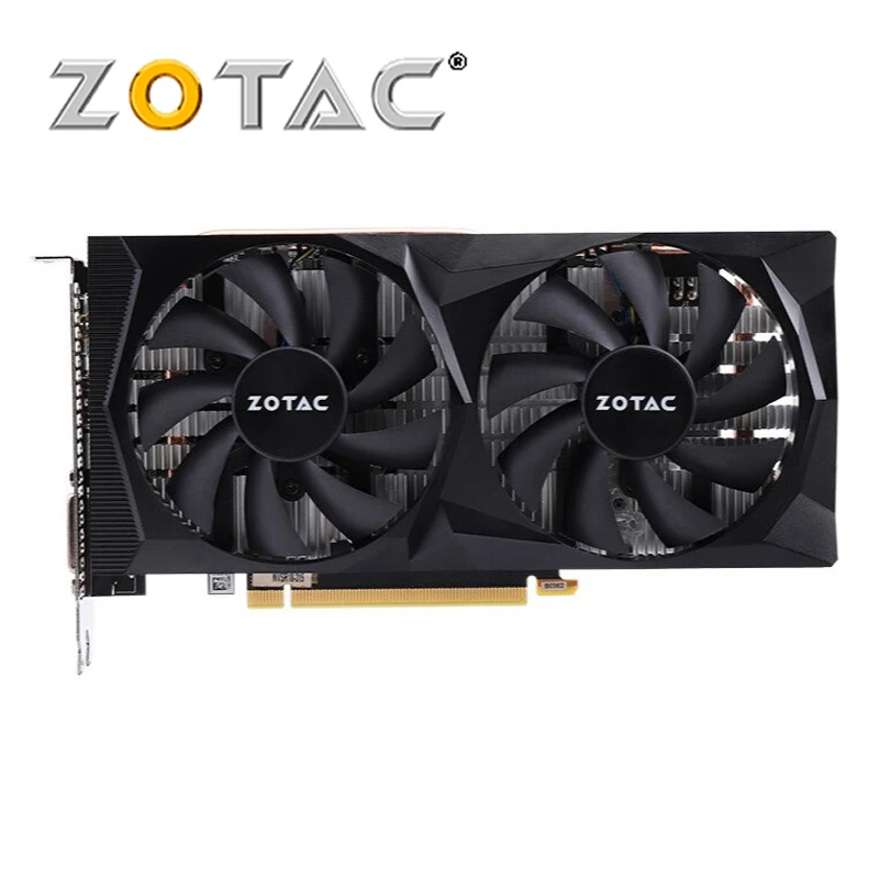 ZOTAC GeForce GTX 1660 графические карты GPU Map для NVIDIA GTX 16 серии GTX1660 6 ГБ 12nm GTX 1660 чипсет видеокарта б/у