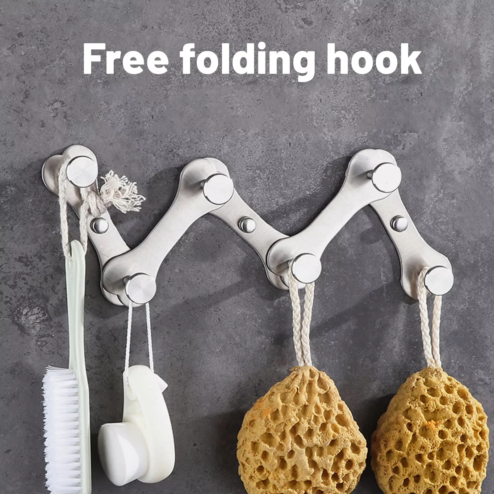 

Stainless Steel Towel Coat Hooks,Brushed Modern Wall Mounted Foldable Clothes Hook,Hanging Object Storage Hook