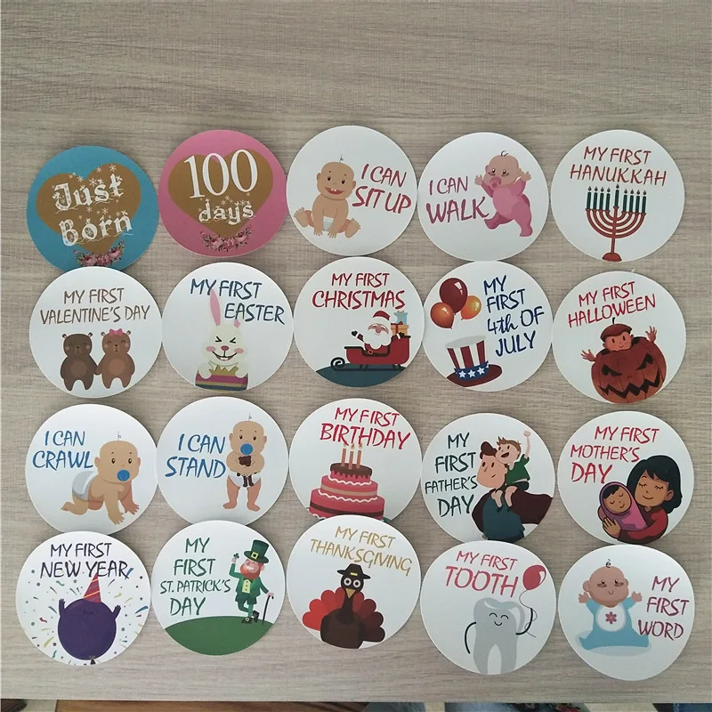 32 шт. детские наклейки для фотосъемки памятные фотографии ежемесячный ярлык