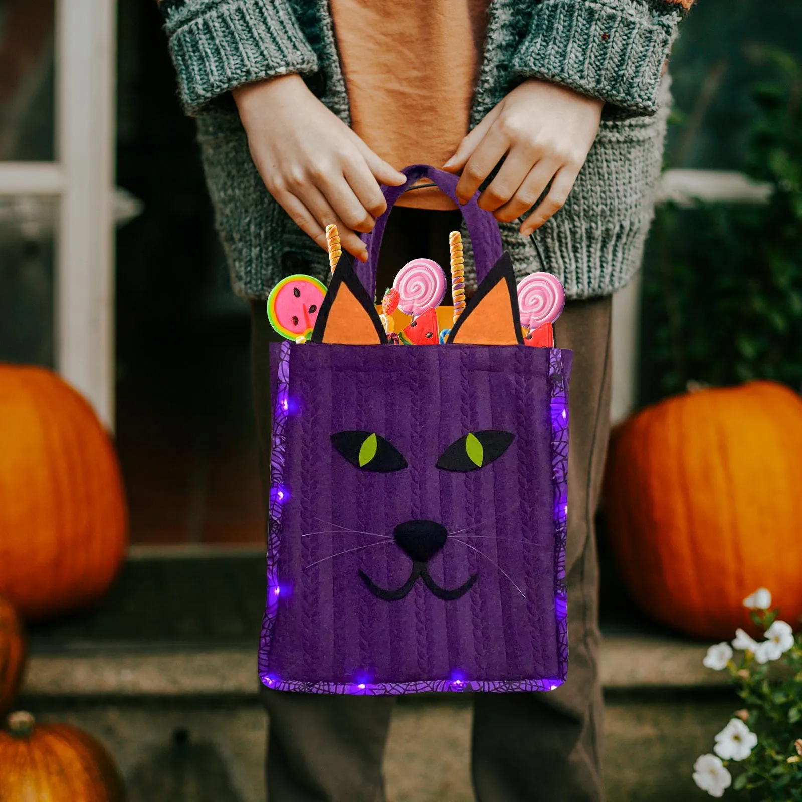 

Non Woven Halloween Pendant Candy Bucket Pendant Party Decoration Pendant