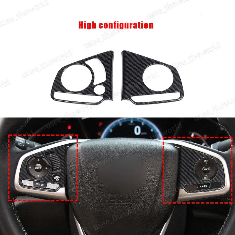 

Подходит для Honda Civic 10 поколения 2016 2017 2018 2019 2020 2021 аксессуары из углеродного волокна для интерьера крышка Защитная Наклейка