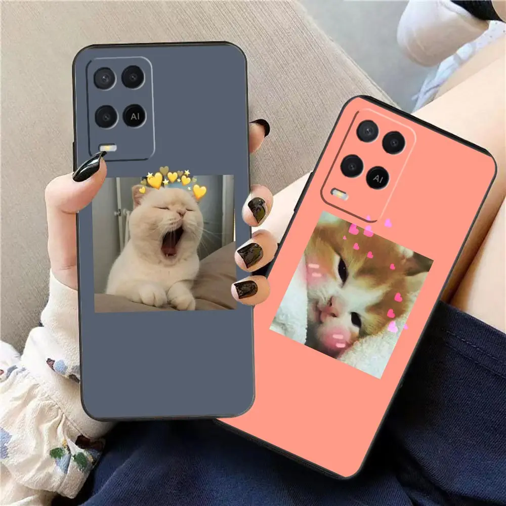 

Funda Case For OPPO A94 A93 A83 A79 A78 A76 A74 A73 A71 A59 Para A57 A55 4G A53 5G A33 A17 A16 A15 Case Cute Funny Cat Puzzles