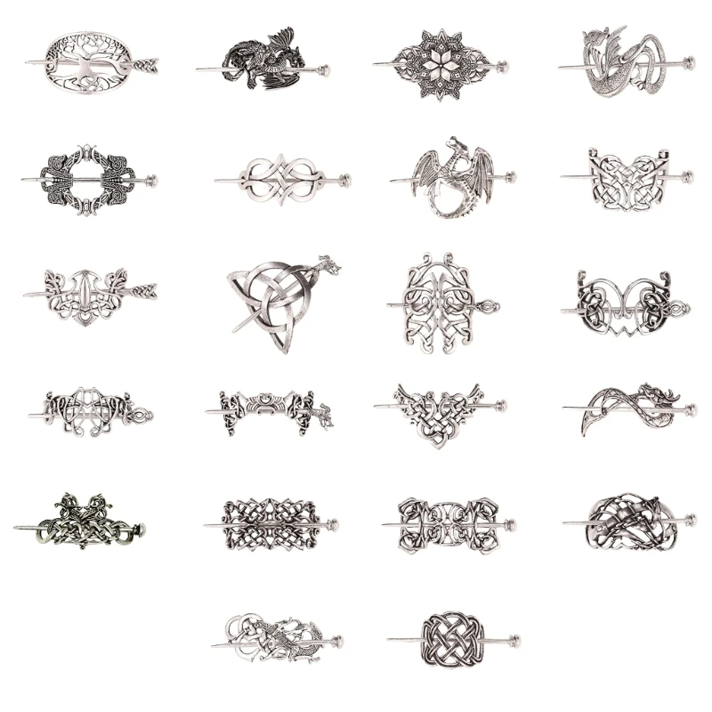 

Elegant Viking Hair Clips Hair Sticks for Formal Event and Parties Dropshipping