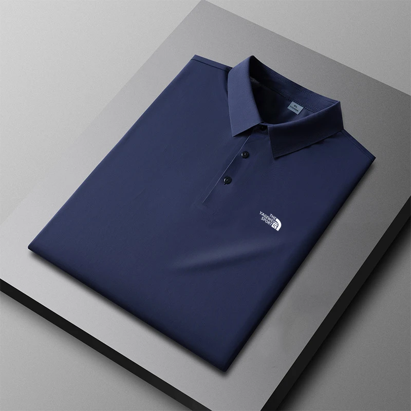 

2022 New Men's Polo Solid White Lapel Cool And Breathable T-Shirt High Quality Shirts Men T Shirt Clothing