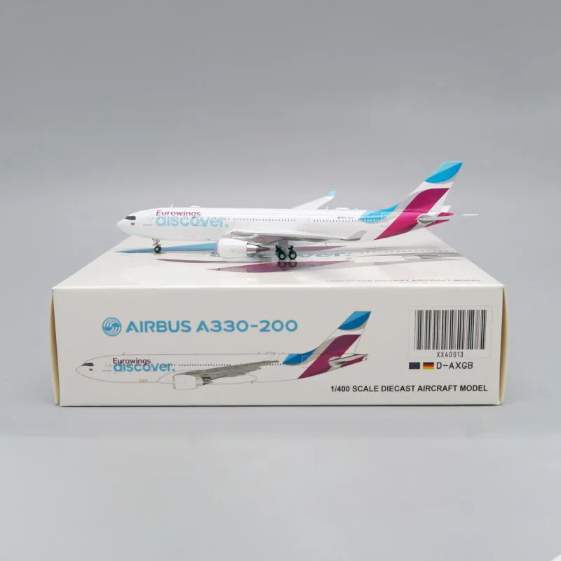 

Модель самолета из сплава с посадочным шасси, модель авиакомпании EUROWINGS XX40013, масштаб 1/400