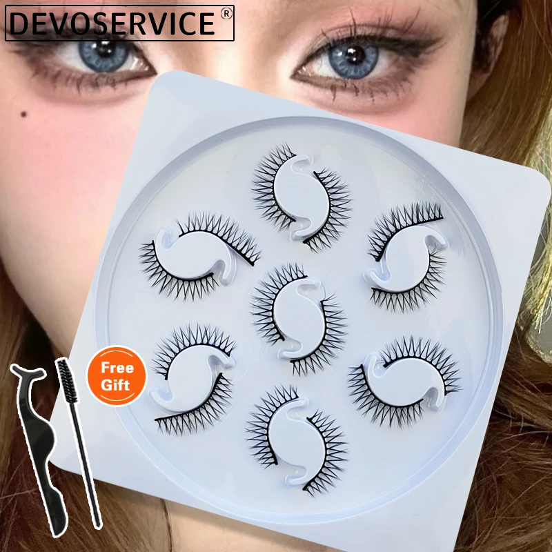 

DEVOSERVICE New 7 Pairs 3D Mink Manga Lashes Natural Soft False Eyelashes Dramatic Lashes Extension Maquillaje Wholesales