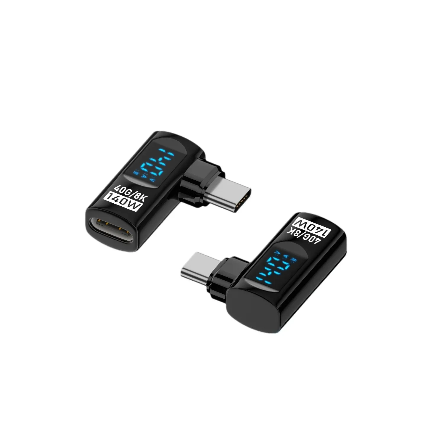 90-градусный адаптер USB C, прямоугольный адаптер типа C, передача данных 40 Гбитс, PD 140 Вт, зарядка USB4, 8K, 60 Гц, видео для Thunderbolt 34 (art.: 3920ca575a2fd) - 3920ca575a2fd