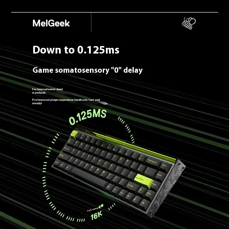 MelGeek Little Bee MADE68 Клавиатура с ультрамагнитной осью Механическая безстрашная