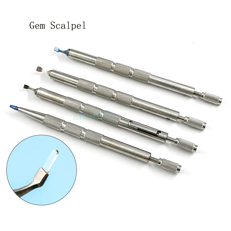 

Нож из искусственного драгоценного камня, небольшой офтальмологический разрез, 15-градусный туннельный нож со штыковым соединением