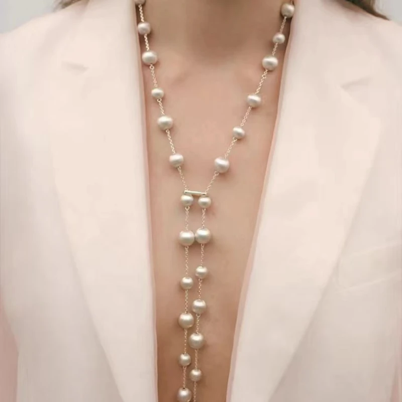 Модное ожерелье ручной работы из матового бисера легкий роскошный нишевый