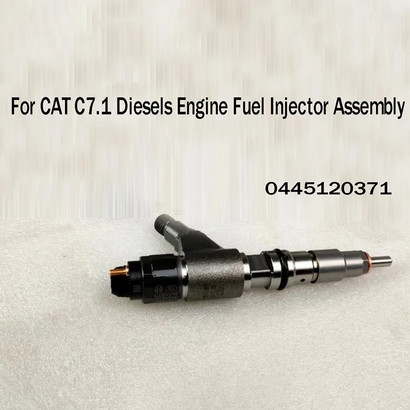 Excavator Engine Fuel Injector 0445120371 For CAT C7.1 Crude Oil Engine Fuel Injector Assembly