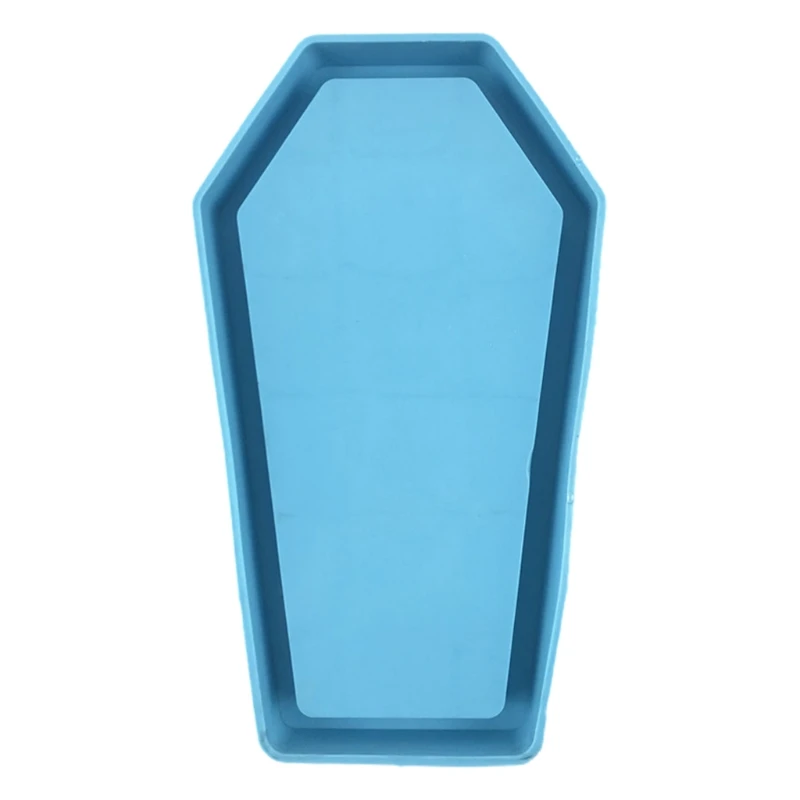 

Halloween Coffin Storage Box Epoxy Resin Mold Tray Serving Plate Board Silicone Mould DIY Crafts Jewelry Holder Decorations