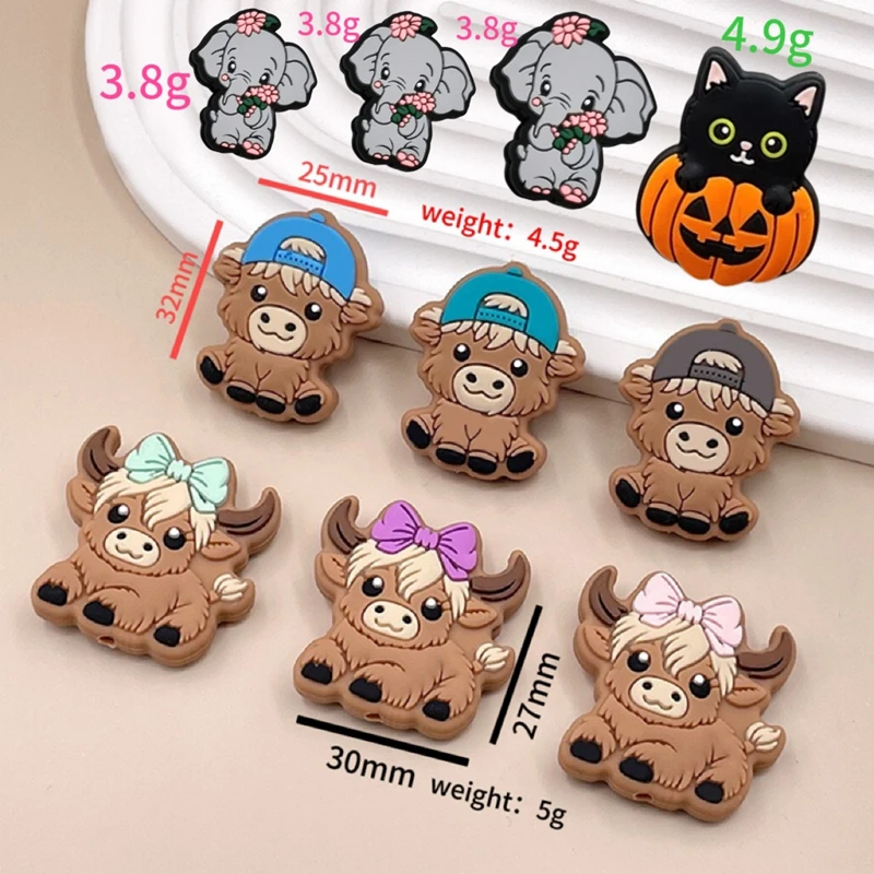 5/10 шт. бусины из силикона для изготовления ювелирных изделий