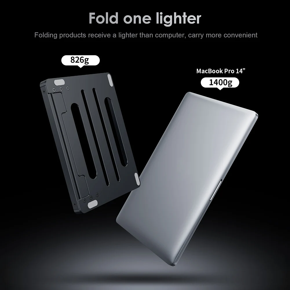 

Портативный складной держатель-подставка для ноутбука из алюминиевого сплава, универсальный кронштейн для компьютера, Бесплатные аксессу...