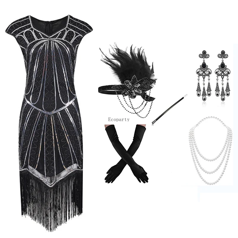 Костюм для косплея 1920-х годов вечерние платья грейгсби 20-х длинные выпускного