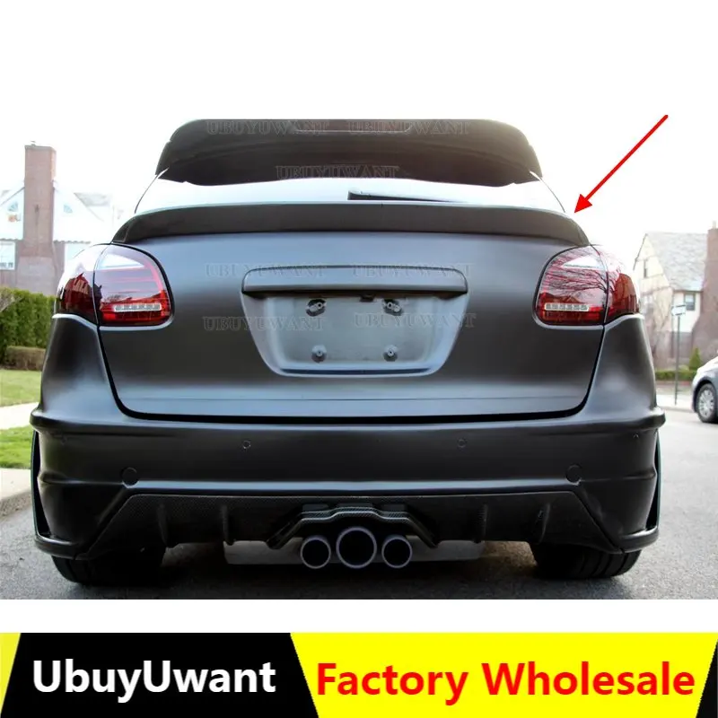 

Real Carbon Fiber Rear Wing Trunk Lip Roof Spoiler For Porsche Cayenne 958 2011 2012 2013 2014 YEAR For Cayenne MK2 92 A