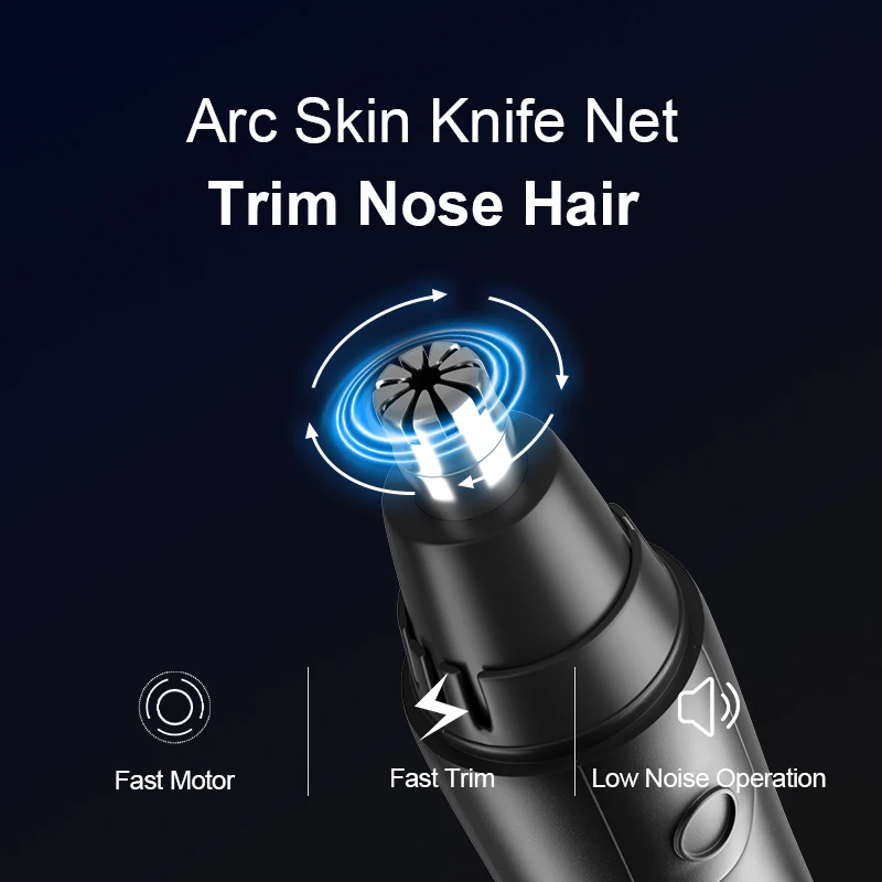 Electric Nose Hair Trimmer for Men Trimmer Nose Removal Automatic Washable Clean Razor Shaver Men's Nose Hair Epilator Clipper