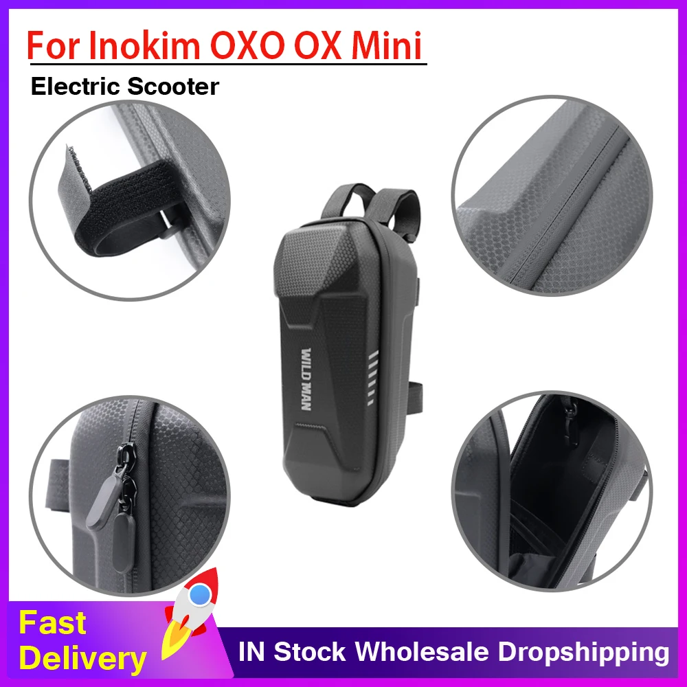 

2/3/4L Storage Bag Hard Shell Waterproof Front Bag for Inokim OXO OX Mini Quick Light Electric Scooter Universal Handlebar Bag