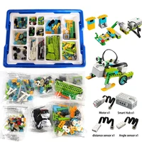 kids high tech parts 2 0 robotics construction set education building blocks compatible with wedo 2 0 educational diy toys
