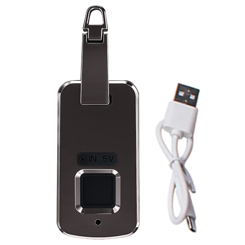 

Anti-Theft Fingerprint Padlock USB Charge for Backpack School Bag Briefcase