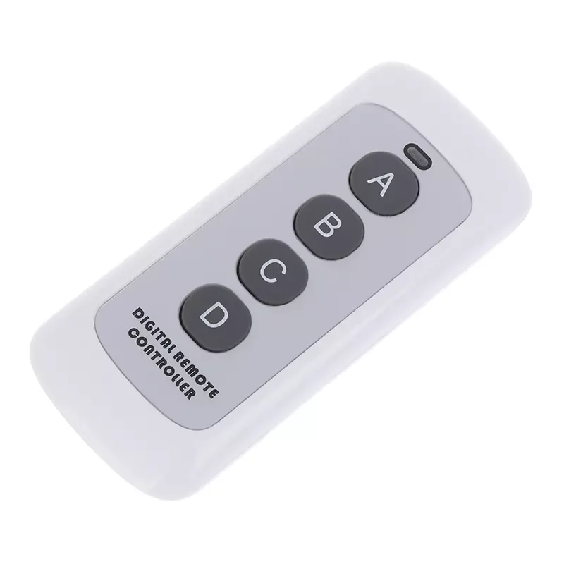 

Control Switch RF Transmitter Wireless Key for Smart Home Garage Door Opener Hot 433MHz 4 Button EV1527 Code