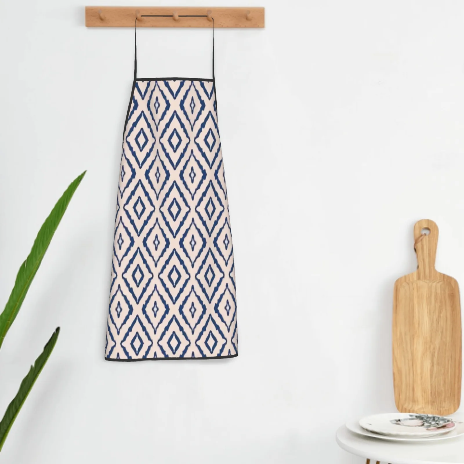 Фартук с цветами из полиэстера фиксируемой каймой фартук для домашнего