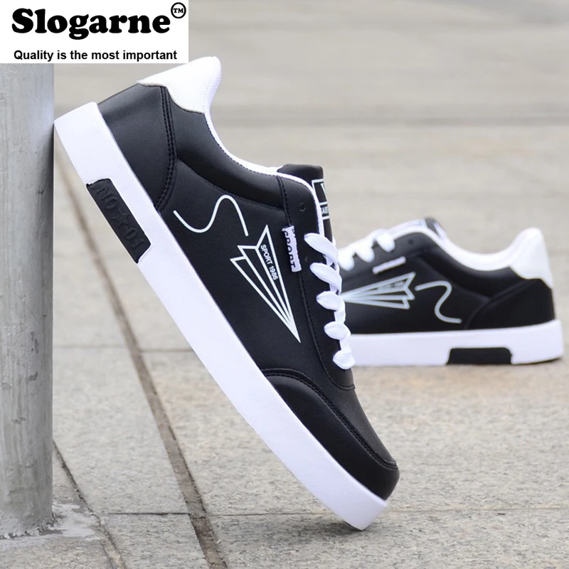 

Men's Spring Autumn Casual Shoes Men Sports Shoes Skateboard Shoes Soft Leather Male Loafers Trendy Sneakers Vulcanized Shoes