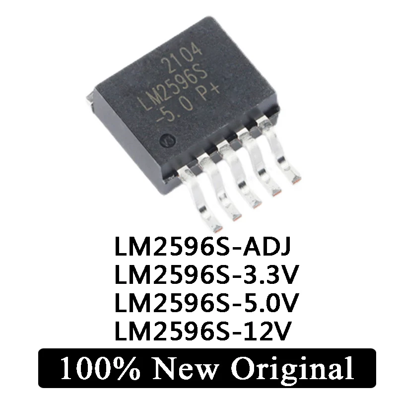 

10pcs 100% Новый оригинальный LM2596S-ADJ LM2596S-3,3 В LM2596S-5,0 В LM2596S-12V до 263-5 IC Chip в наличии