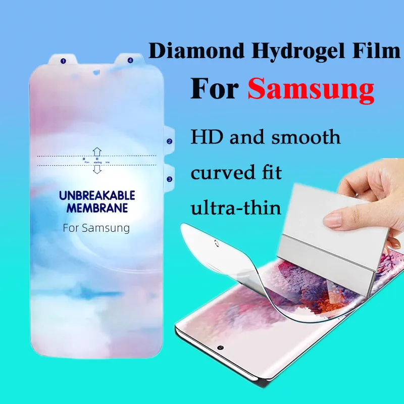 

Screen Protector For Samsung Galaxy S20 21 Ultra Full Screen Hydrogel Film For SAM S20 Pro Soft Clear TPU Not Tempered Glass TPU