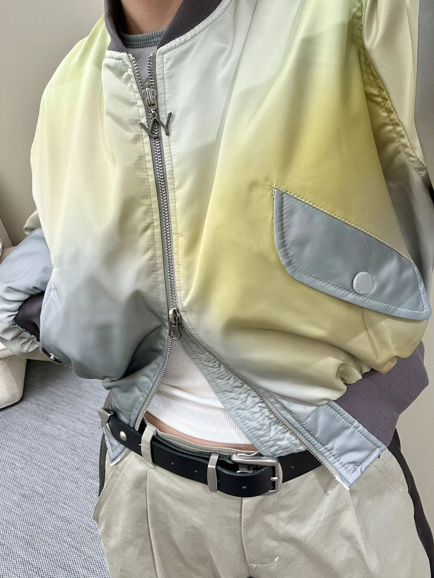 

Women's 2023 New Hem Thread Waist Collar Clip Cotton Short Coat Autumn/Winter Thickened Warm Zipper Jacket