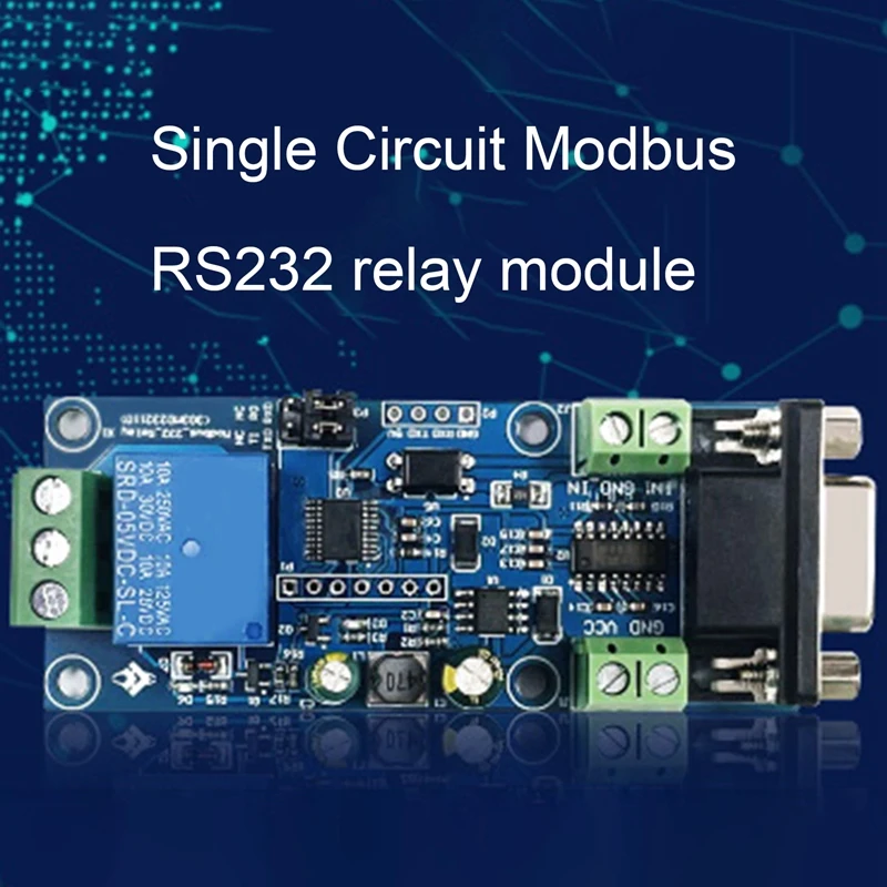 

DC7-24V Power Supply Modbus RTU Single Relay Module Support RS232/TTL UART Interface For Home Appliance Accessories
