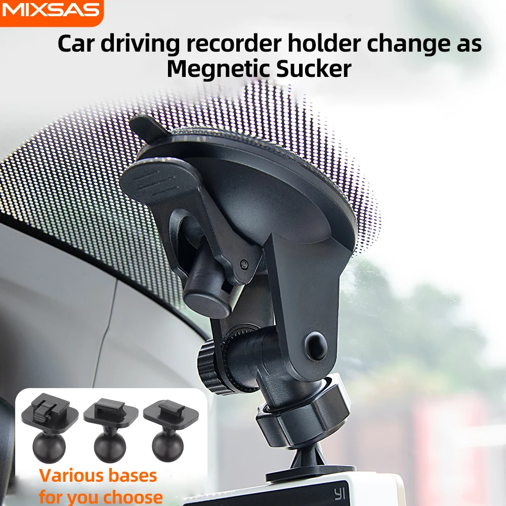 

MIXSAS Universal Car DVR Bracket 256 Suction Cup 360° Rotate Holder Auto Clip Accessories For DashCam Camera Driving Recorder