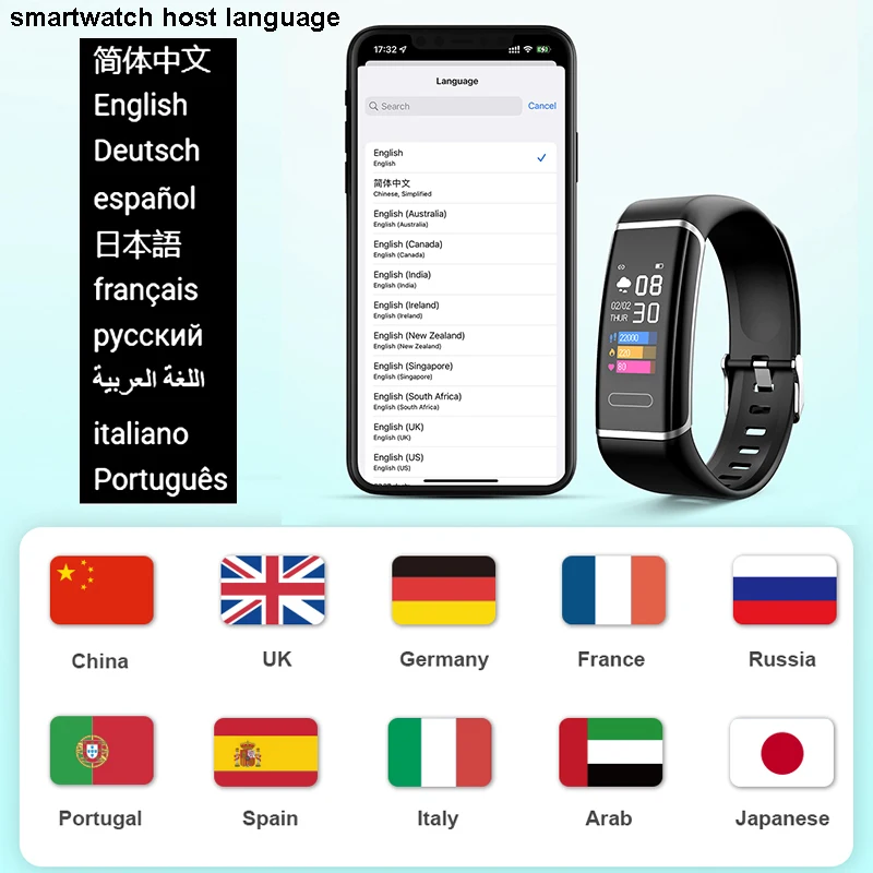 2022 Смарт-часы мужские спортивные для Android iOS фитнес-браслет водонепроницаемые