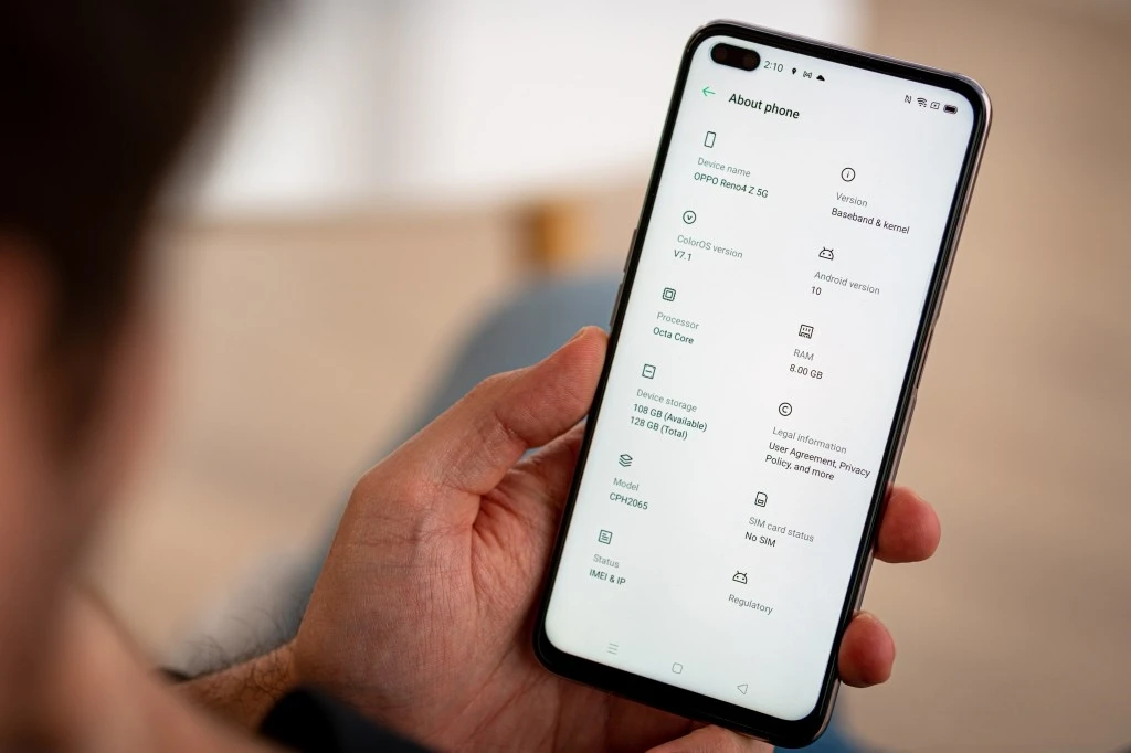 Global OPPO Reno4 Z Smartphone 5G 6.57inch Quad Camera 48MP 8GB 128GB Mobile phones Android 4000mAh NFC Original celulares