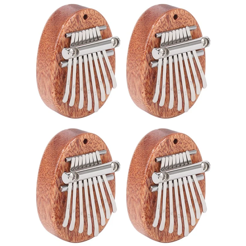 

4X 8 Key Mini Kalimba Exquisite Finger Thumb Piano Marimba Musical Good Accessory Pendant Gift