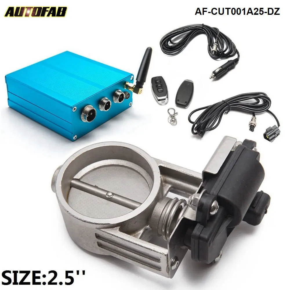 

2"/2.25"/2.5"/2.75"/3" Exhaust Cutout E-Cut Out Valve With Electric Control Box For Catback Downpipe AF-CUT001A25-DZ